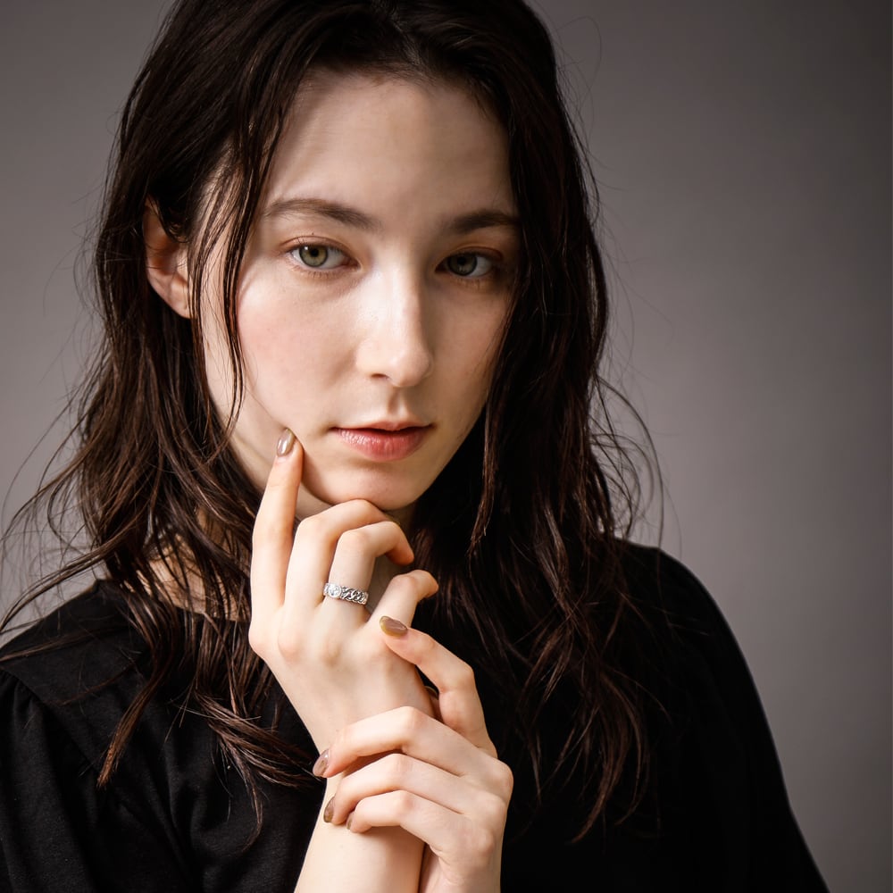 ELR0061 ソリティア喜平リング Silver jewelry | シルバーアクセサリー