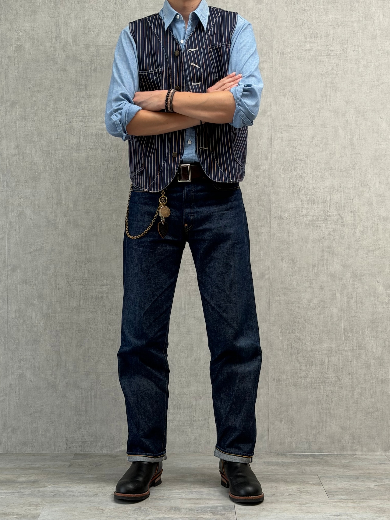 Classic Wabash Stripe Work Vest