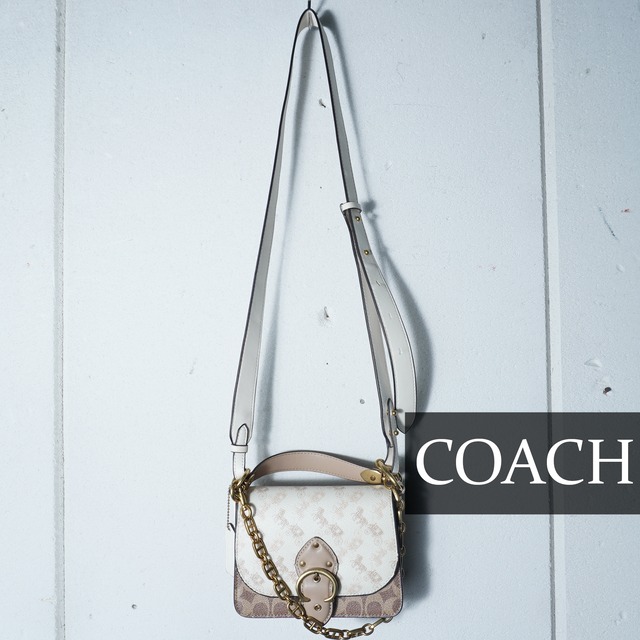 COACH】コーチ ビート18 3WAYショルダーバッグ white&brown 