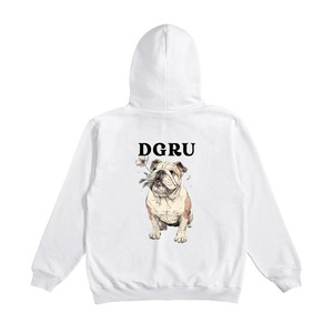 ブルドック　バックデザインジップパーカー