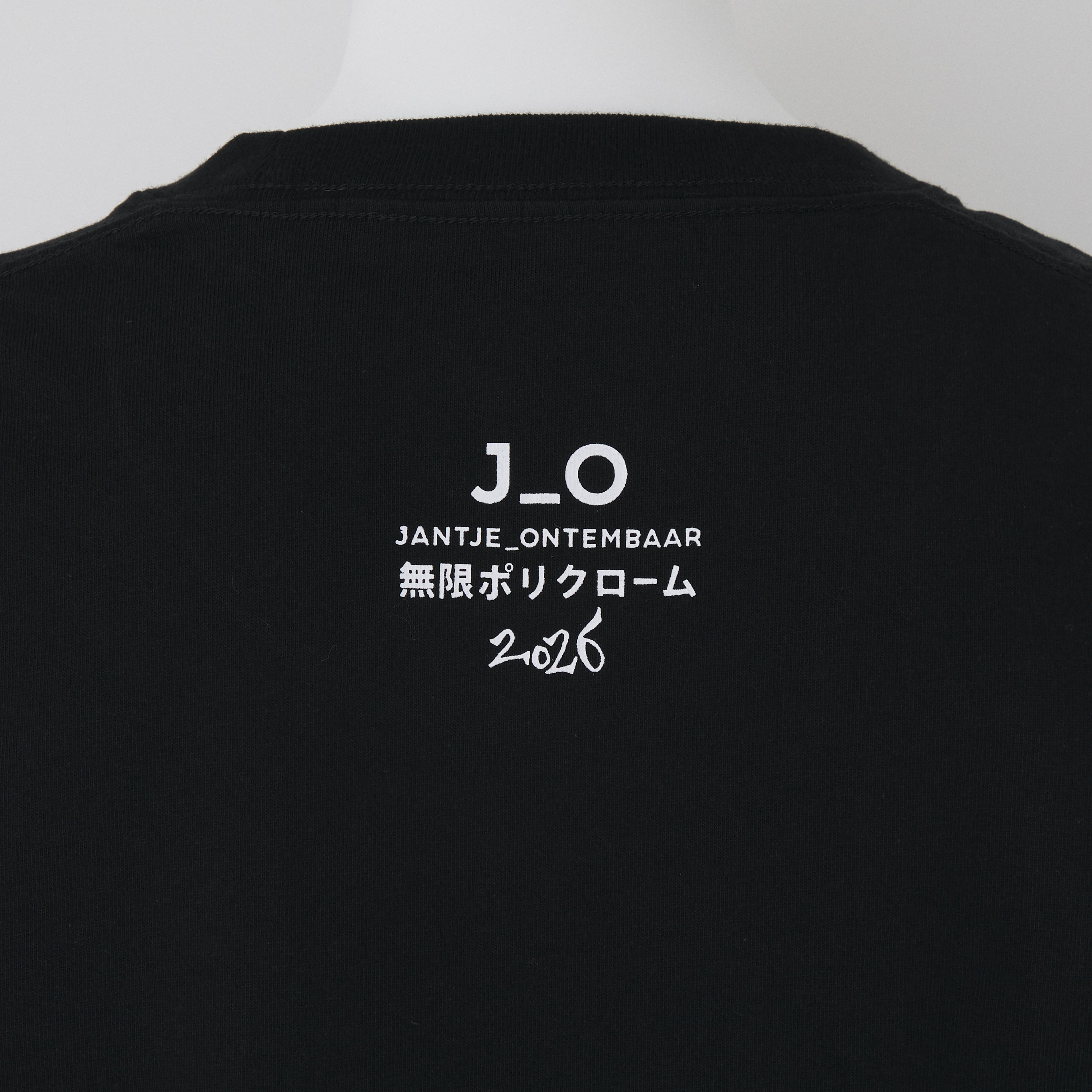J_O ORIGINAL TシャツART PRINT【無限ポリクローム×ブラック