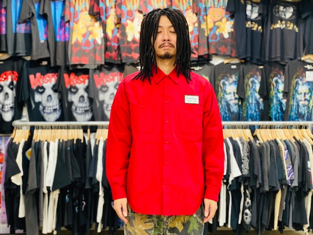 ONLINE LIMITED WACKO MARIA 20SS WORK SHIRT 20SS-WMS-WR03 MEDIUM RED 40KB3101