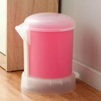 ゴミ箱 4リットル フットトラッシュカン マッシュルームカバー付き
