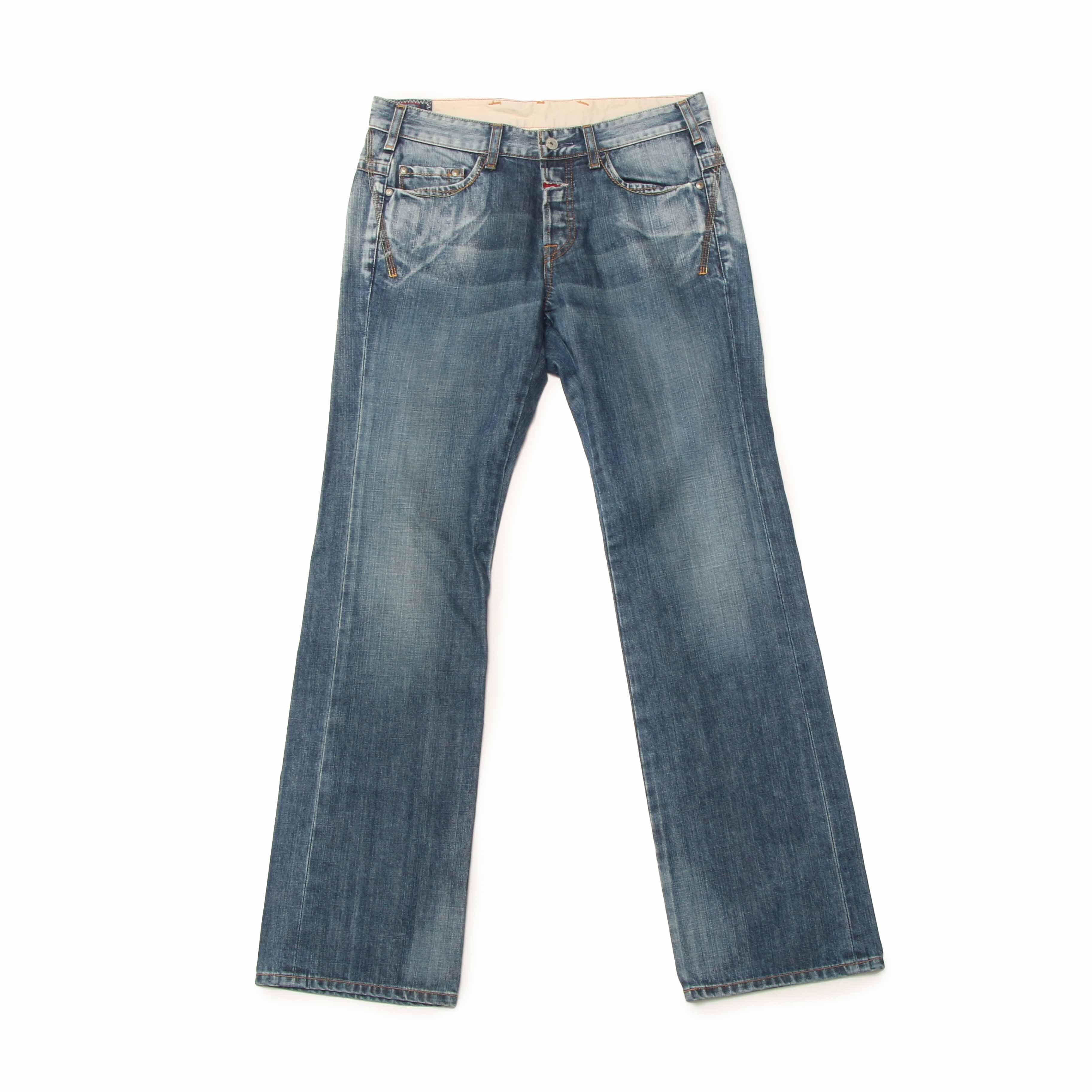 MARITHFRANCOISGIRBAUD FadeIndigoDenimStraightPants