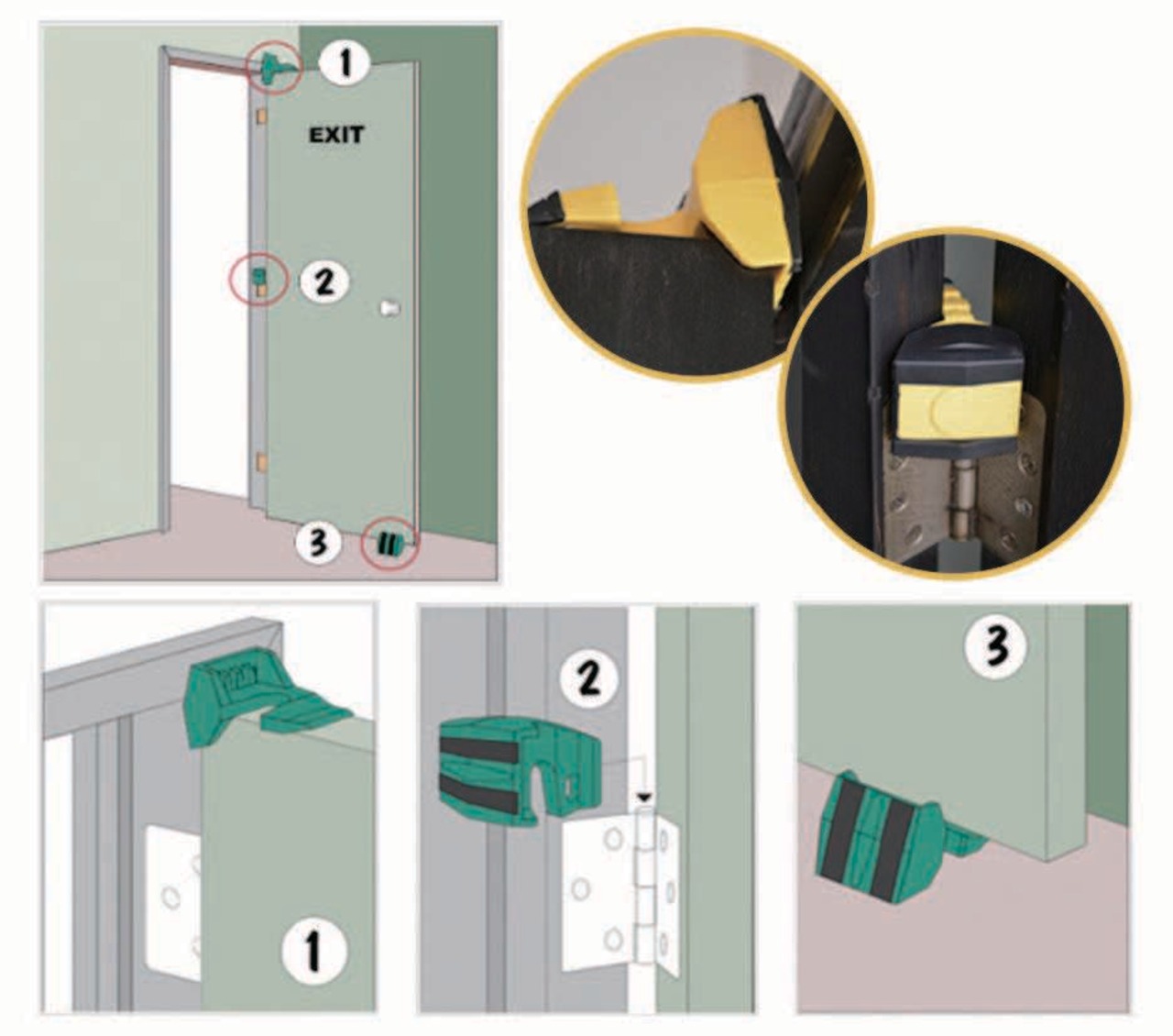 多機能ドアストッパー