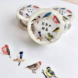 日本の野鳥のマスキングテープ