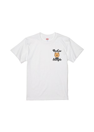 ビーキャブオリジナルポメラニアン（カット）ワンポイントデザインプリントTシャツ【ヒト用】