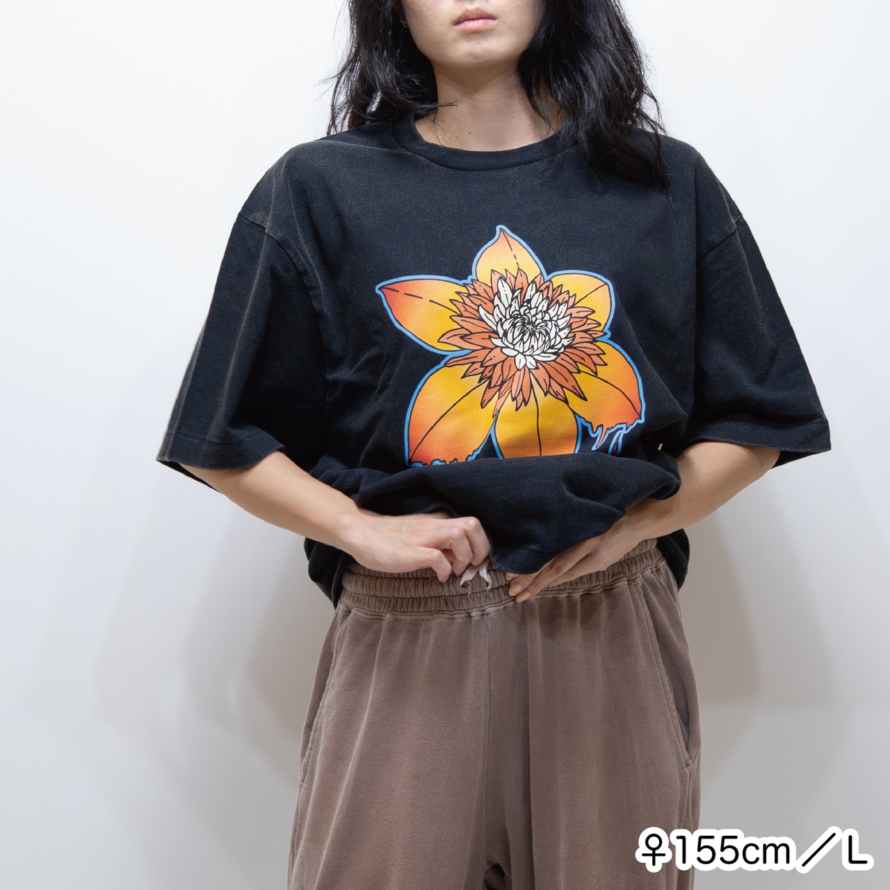 WANT clematis TEE [フェードブラック]