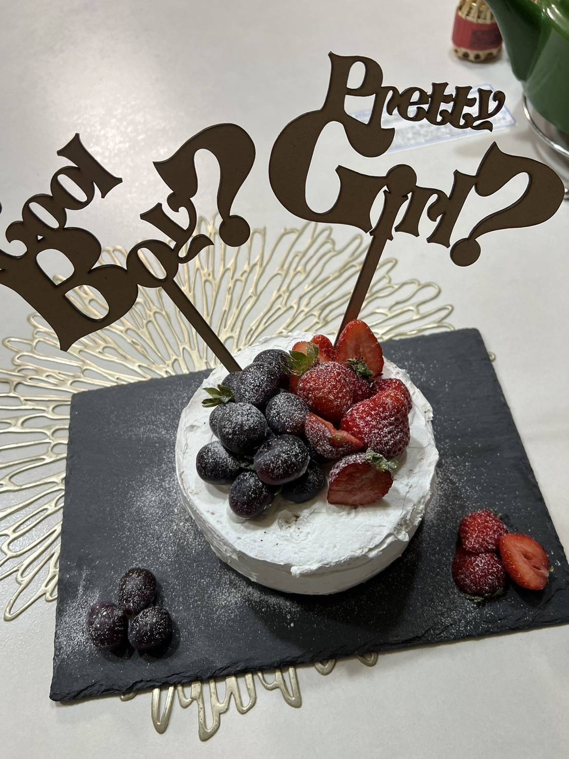 ビッグサイズ】ジェンダーリビールケーキトッパーBOY?GIRL? | pipi