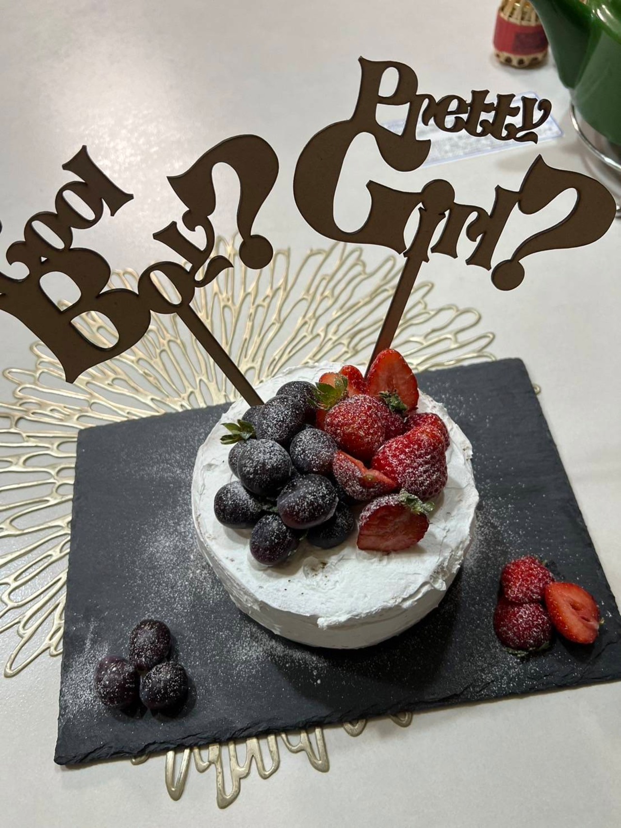 【ビッグサイズ】ジェンダーリビールケーキトッパーBOY?GIRL?