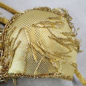 ベリーダンス オリエンタル 衣装 トップス ベルト セット ベラ Bella ゴールド系 ビーズ フリンジ 金 アーム アーム飾り 腕飾り 手首飾り チョーカー 豪華 装飾 キラキラ 派手 華やか かわいい ダンス衣装 ステージ イベント