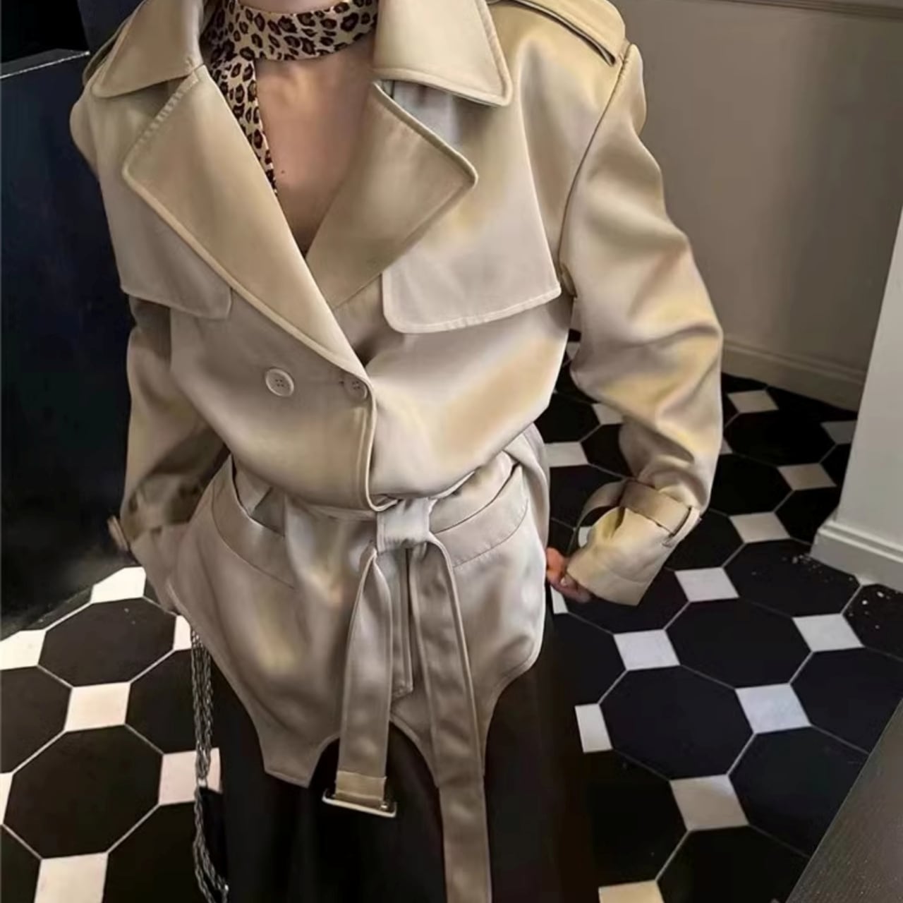 Double-Breasted Midi Jacket 00918