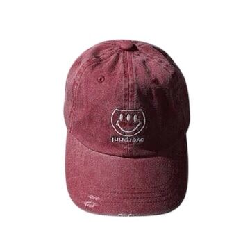 【over print 】ICONIC SPIRIT PIGMENT CAP / WINE【オーバープリント】