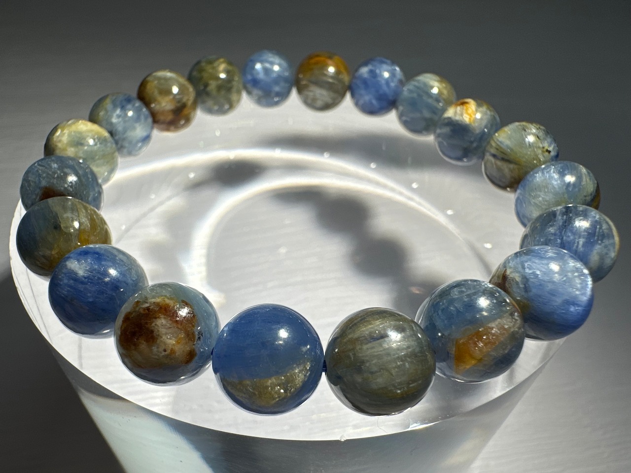 バイカラーカイヤナイトブレスレット