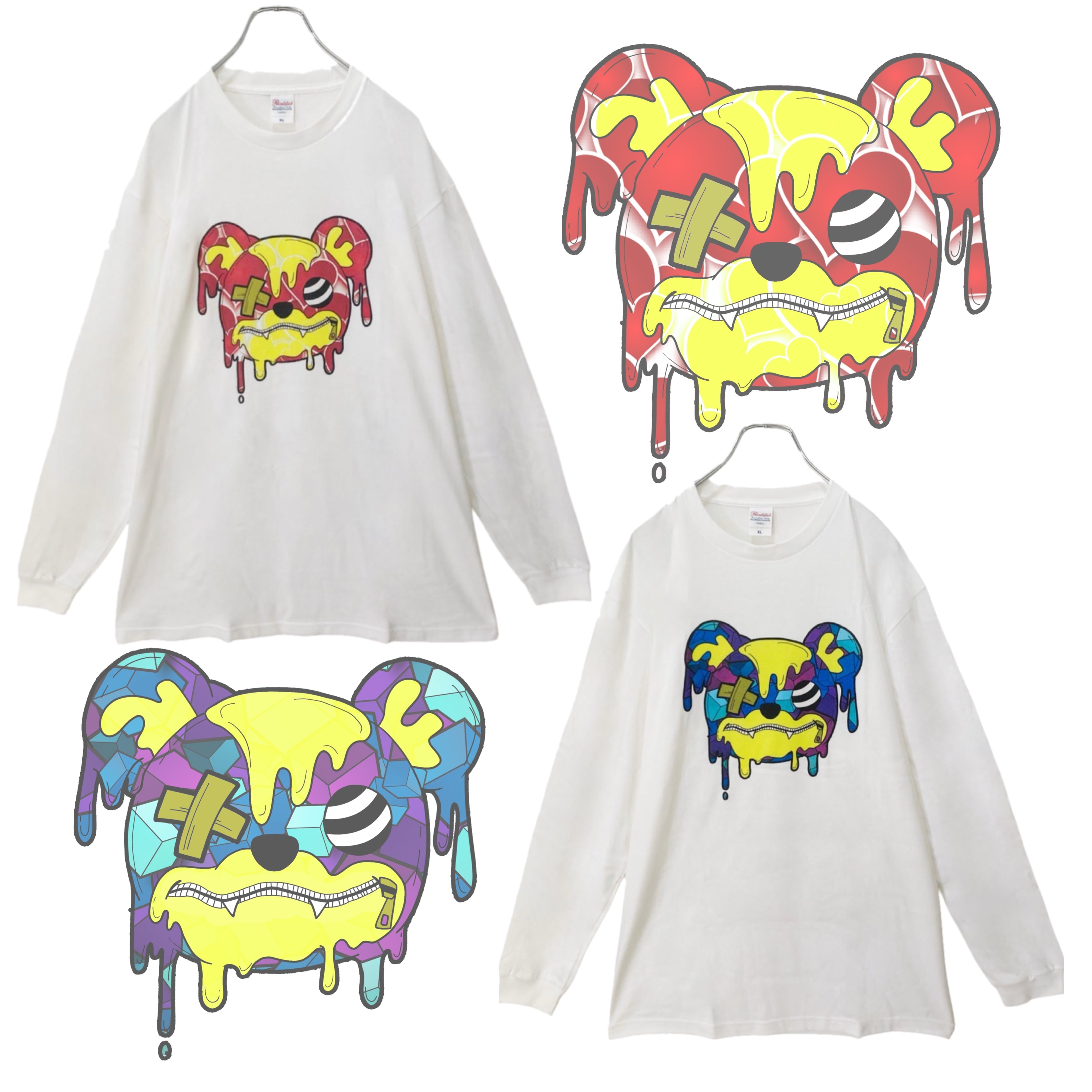 Melty  Face COTTON T-SHIRT【2色展開】