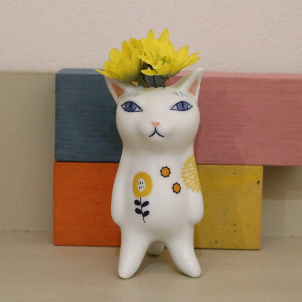 仁王立ち猫 大 FLOWERS作 1215-5 | ギャラリーSORA