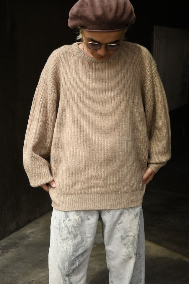 OK/90's "ALAN PAINE" heavey cashmere crew neck knit
