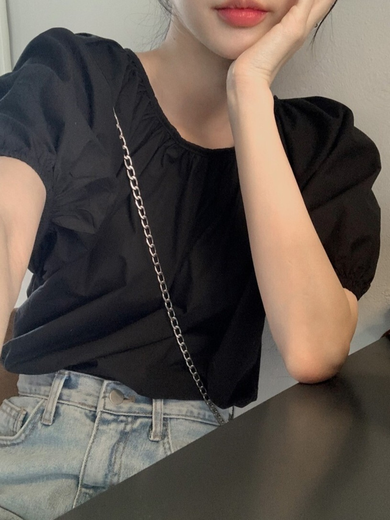 バックダブルリボントップス D1375