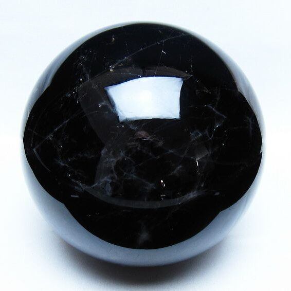 7.1Kg モリオン 黒水晶 丸玉 175mm スフィア 一点物 161-981