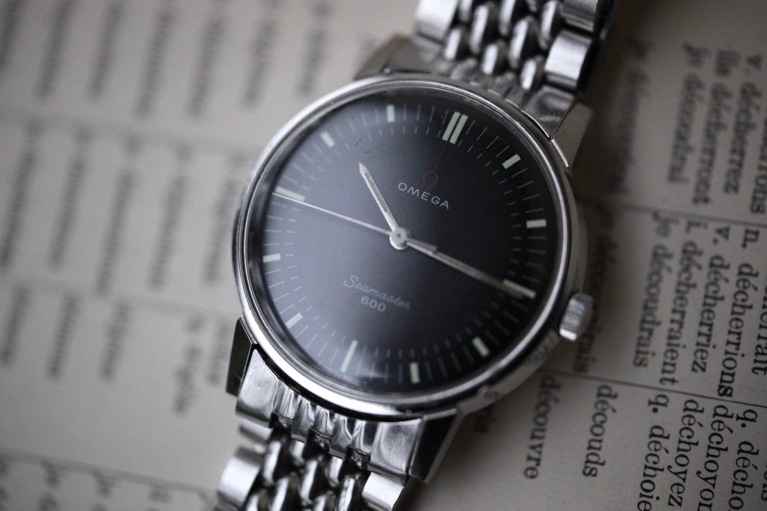 OMEGA】1960s Seamaster600 オリジナルブラックダイヤル ”Technical
