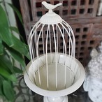 鳥かご ヴィンテージ オブジェ 置き物 フラワースタンド＜ヴィンテージ錆色＞植物棚 装飾 レトロカラー 装飾用金属 鳥かご  プレゼント ガーデニング