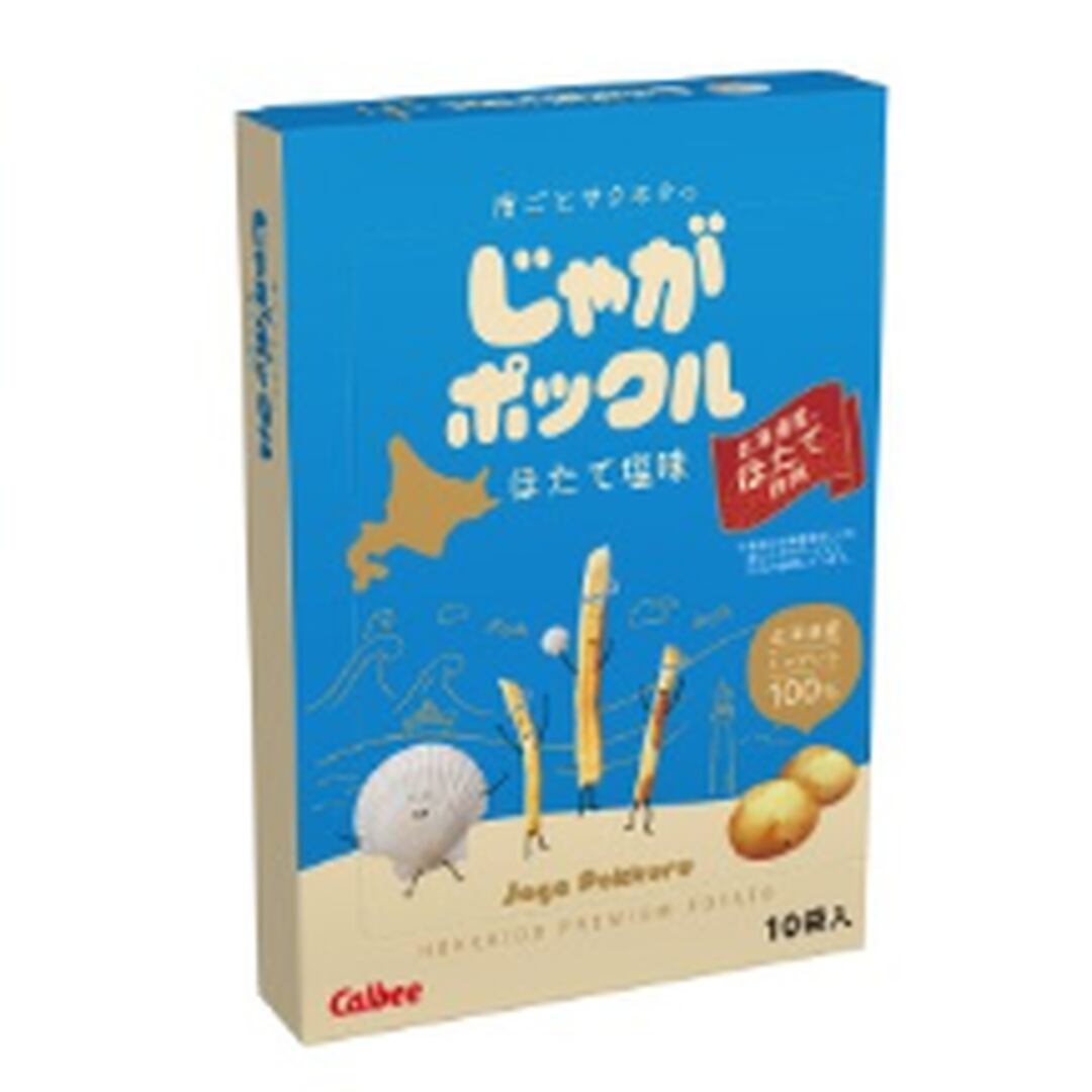 〈不二屋本店〉カルビー じゃがポックル ほたて塩味 17g×10袋