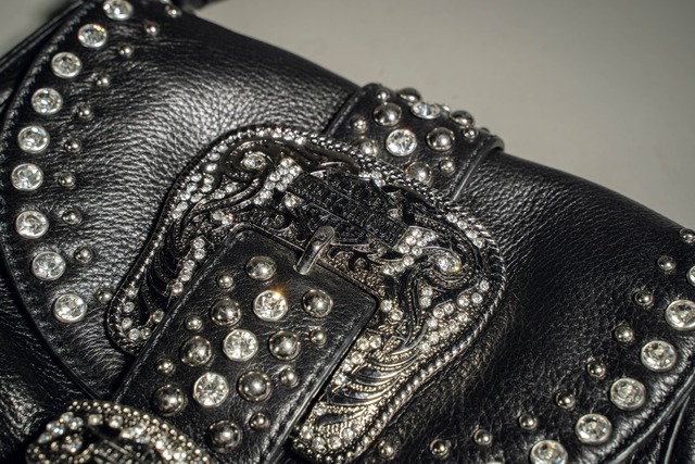 Y2K Harley-Davidson Crystal Western Shoulder