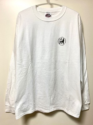 Long sleeve T with Majesty on the back (White)