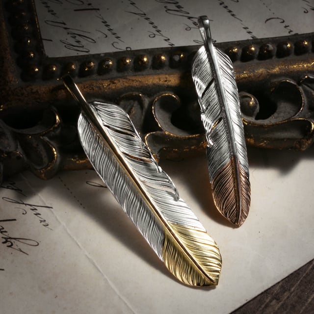 鷲見太郎 Pendant ペンダント】LフライトフェザーK18コアK18トップ