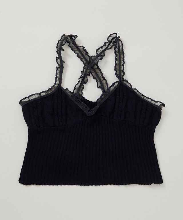 knit camisole/naivy