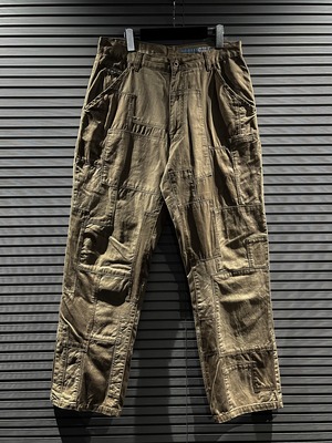 【X VINTAGE】Patchwork Design Vintage Baggy Pants