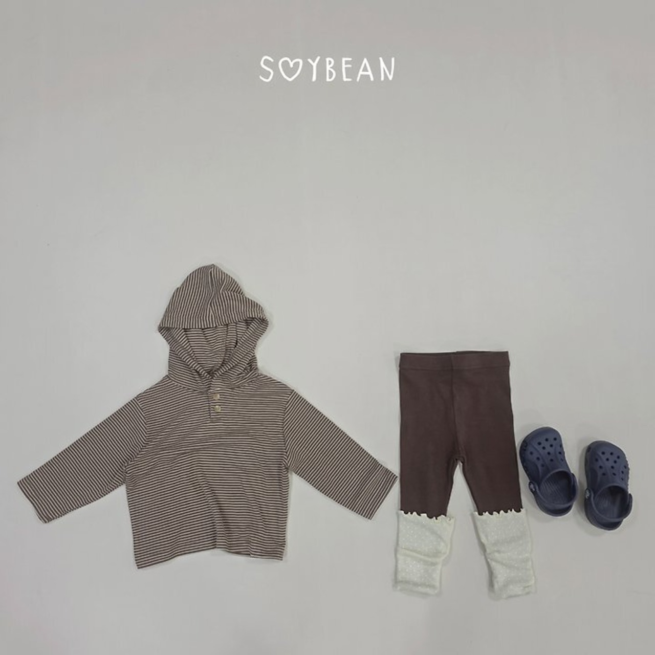 【取寄】SOYBEAN ソフトバイカラー上下セット|秋服|韓国子供服| 26/AT