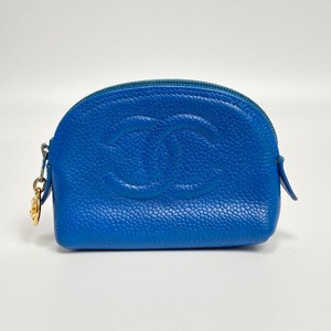 ※Reserved items※ CHANEL シャネル ポーチ キャビア ブルー 6566-202206