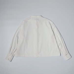 ( WHITE ) MAO COLLAR GRACE SHIRT