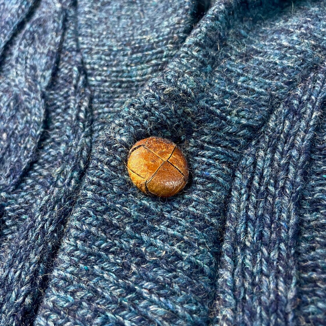 80年代 USA製 Eddie Bauer エディーバウアー ウールニットカーディガン 