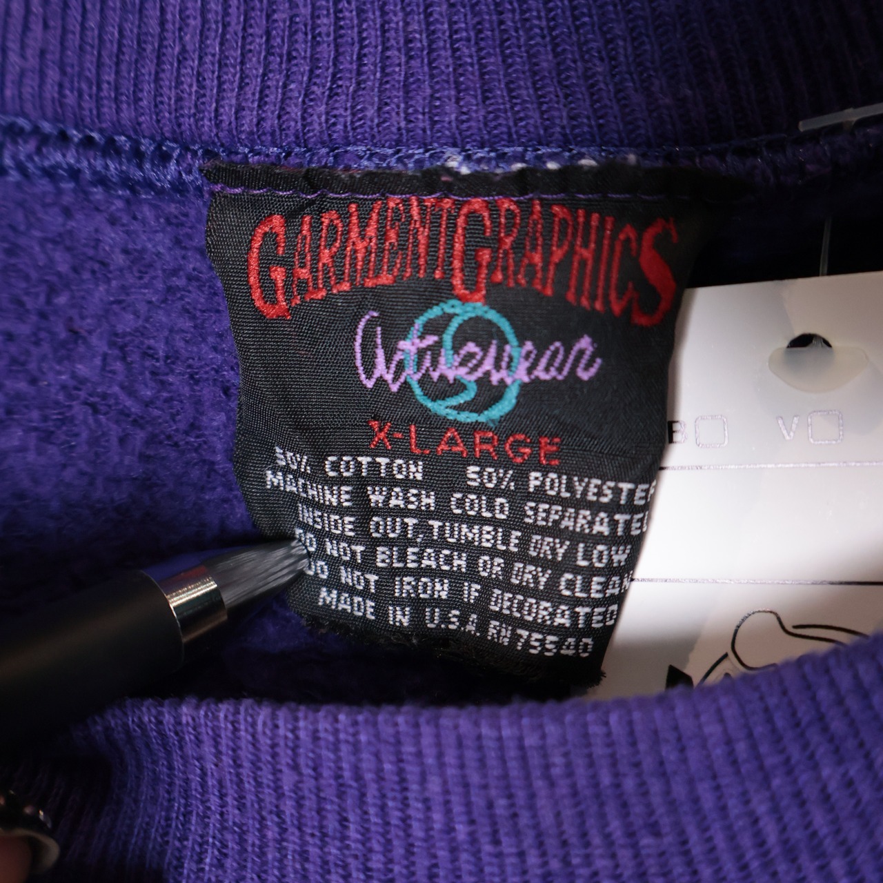 90s USA製 LOONY TUNES トゥイーティー スウェット 紫