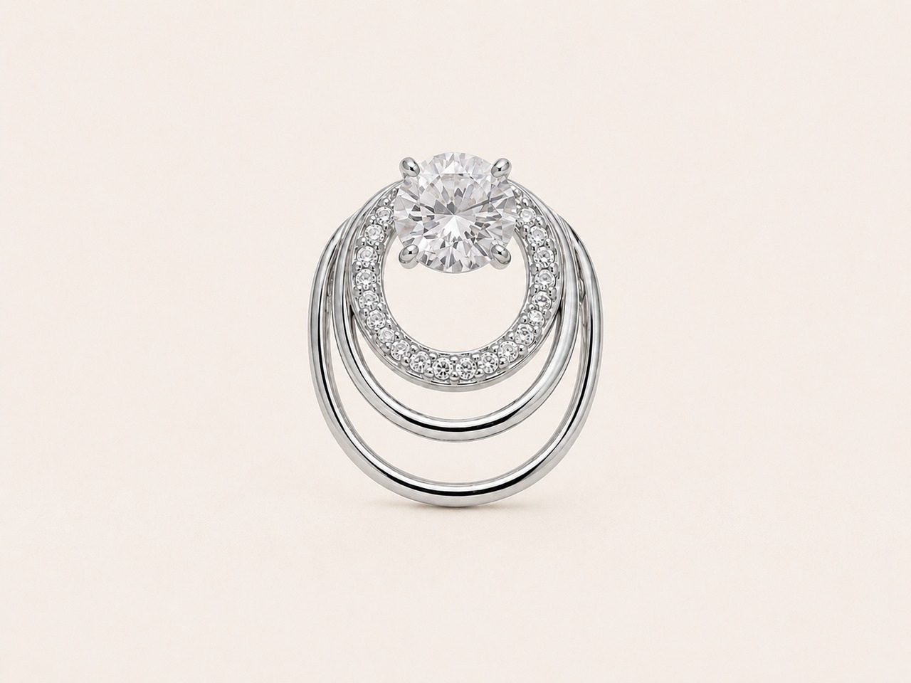 Halo Ring｜Silver Plated