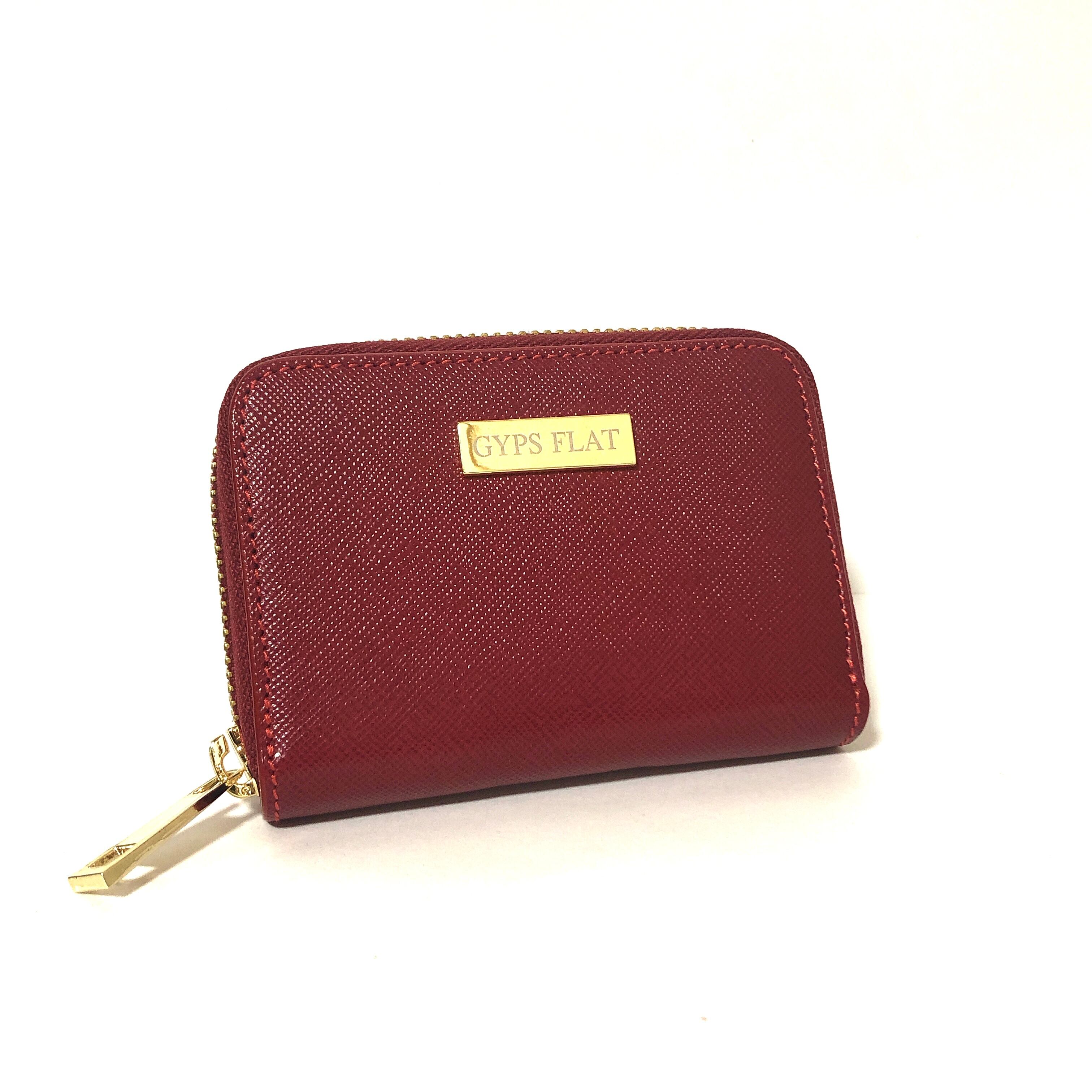 GYPS FLAT コンパクト ミニウォレット 牛革 本革 レッド | GYPS FLAT