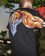 九尾狐 Embroidered T-Shirt 2color【G1033】