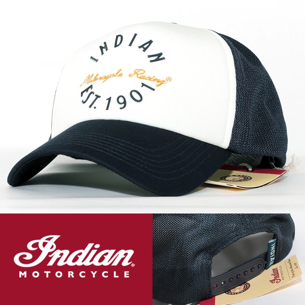メッシュキャップ 帽子 Indian Motorcycle 紺色 2860961