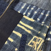 【bomber15】再構築リバーシブル中綿ボンバー KIMONO × indigo MIX BOMBER JACKET