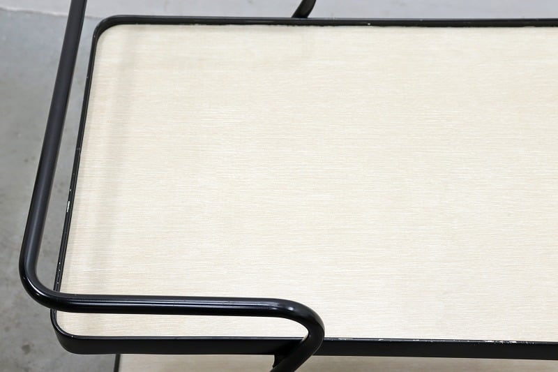 U.S. ヴィンテージ キッチン ワゴン トローリー シェルフ 化粧板