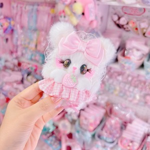 【G10】102-3ぬいぐるみキーホルダーりりもんピンク