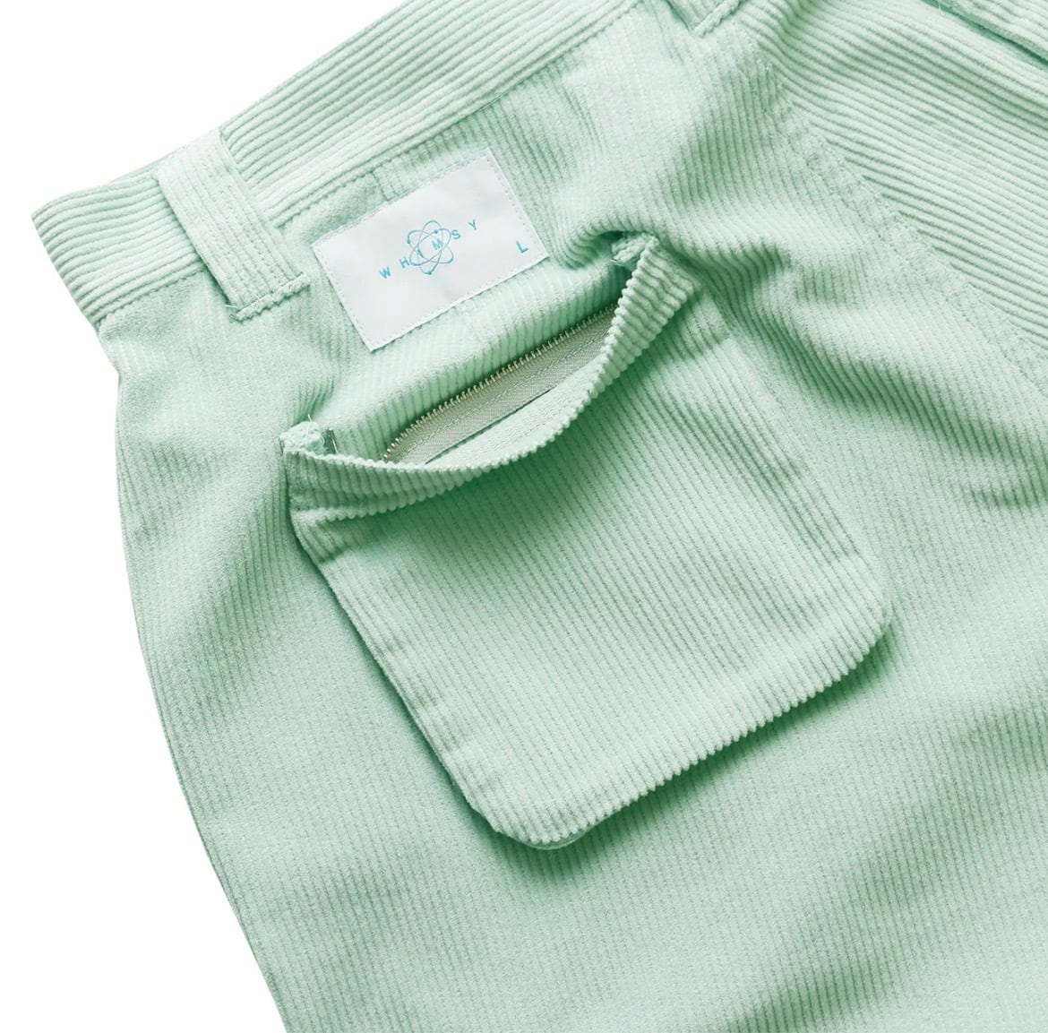 WHIMSY〉CORDUROY CARGO SHORT MINT | CABANON