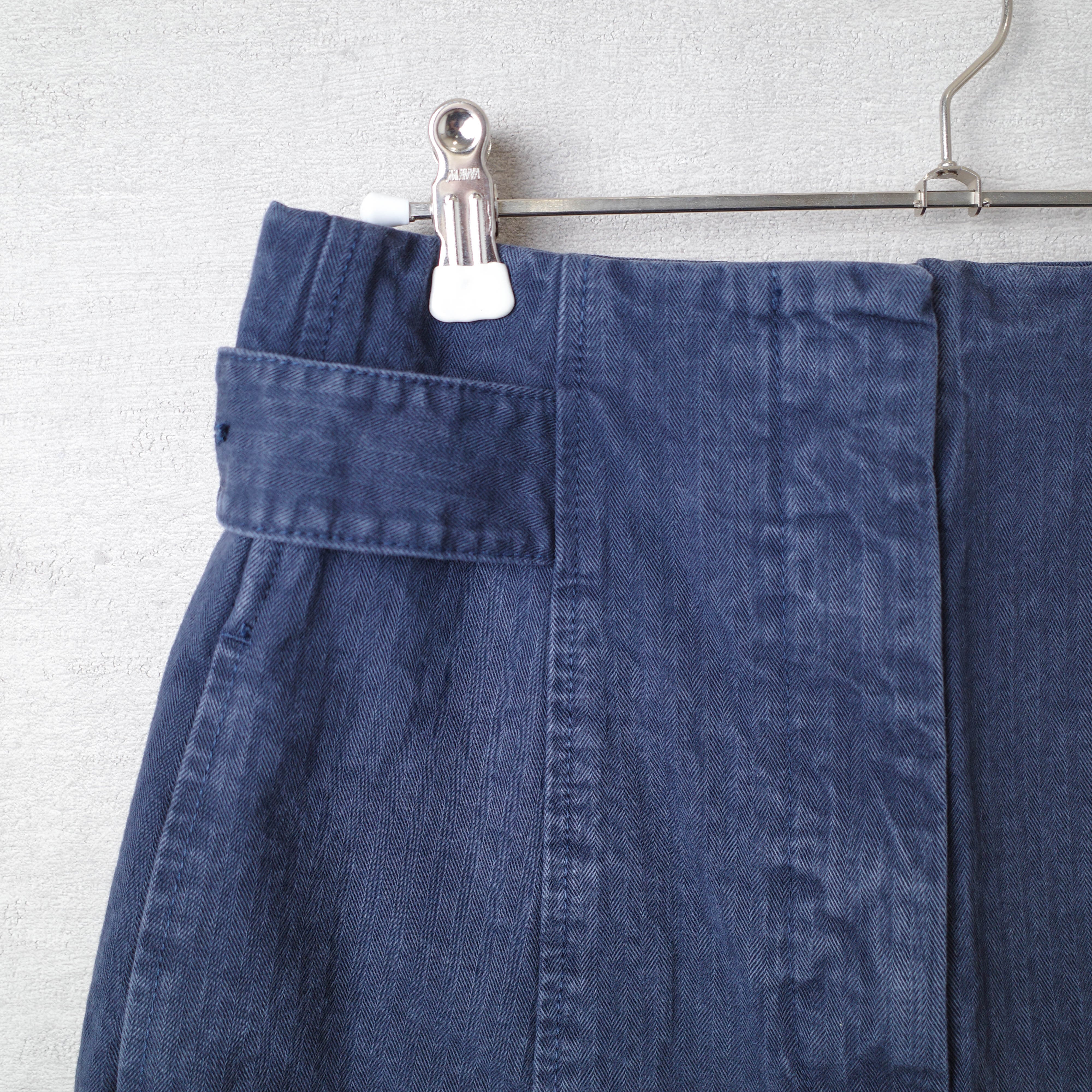 [NEW] BLACK by MOUSSY	JAPAN MADE HERRINGBONE PANTS NAVY 070BA311-0020