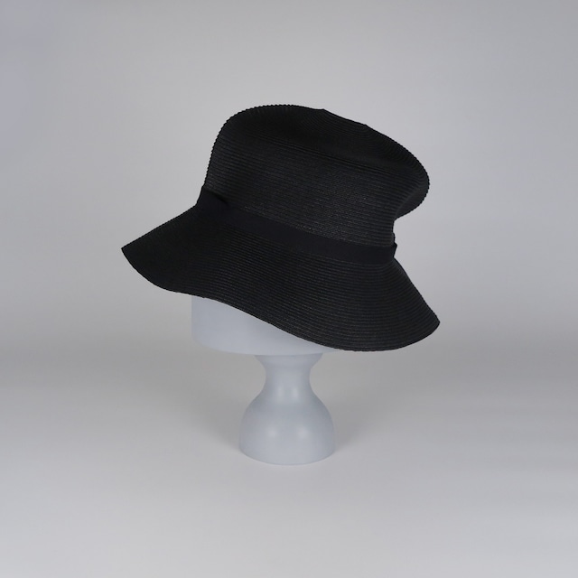 SS21-BD-5 Paper Braid Rollable Hat - BLK/BLK