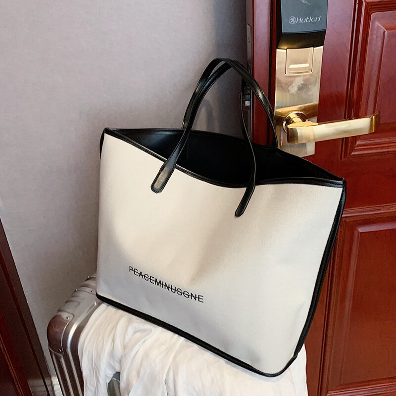 大容量レディースバッグ2020人気のワイルドインショルダーバッグネットレッドトートバッグの新しい流行のファッションバージョン 手作りハンドバック18909584844