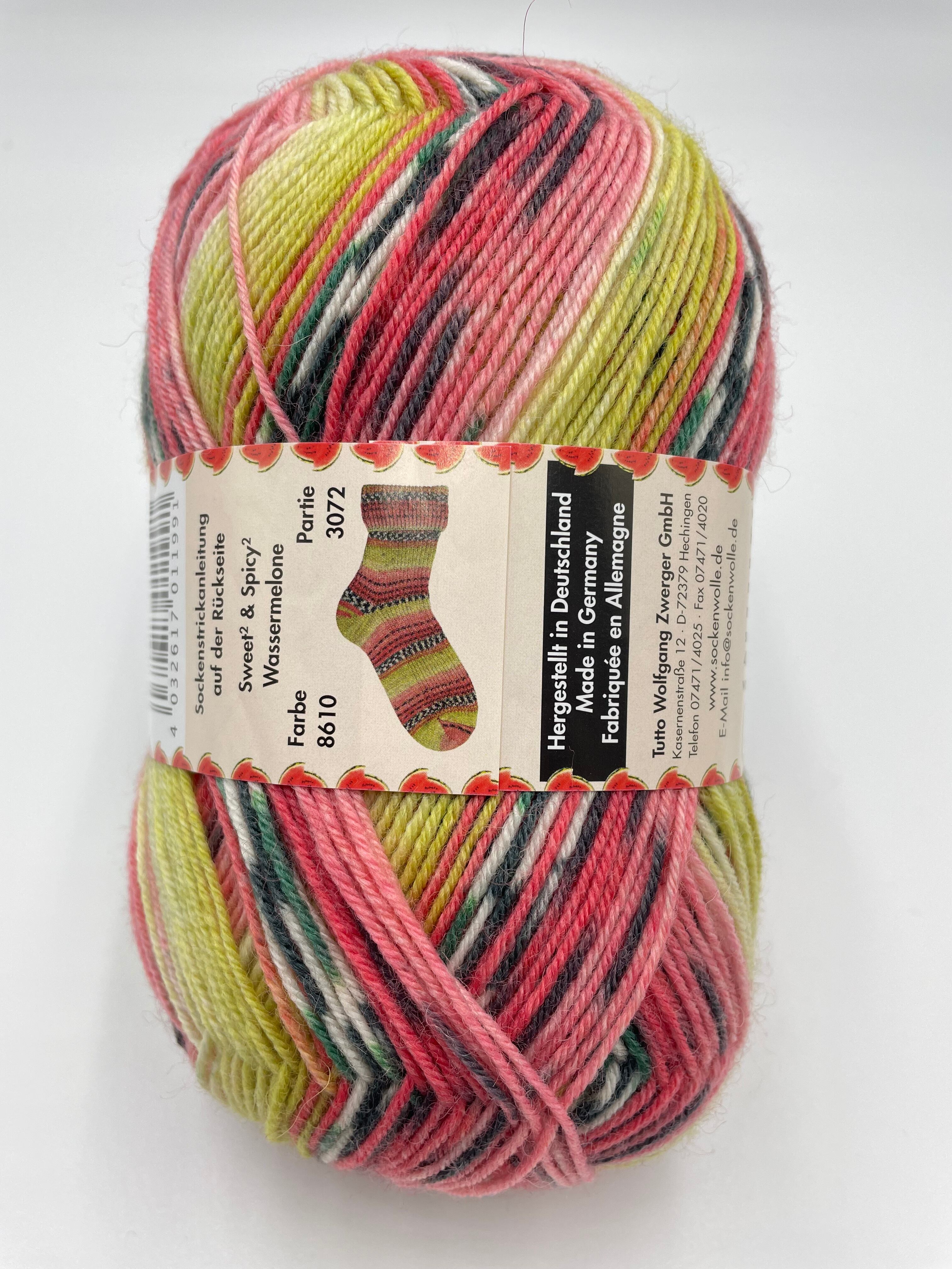 編む手が止まらない毛糸！Opal 『スィート＆スパイシー』8610　4ply/4本撚り