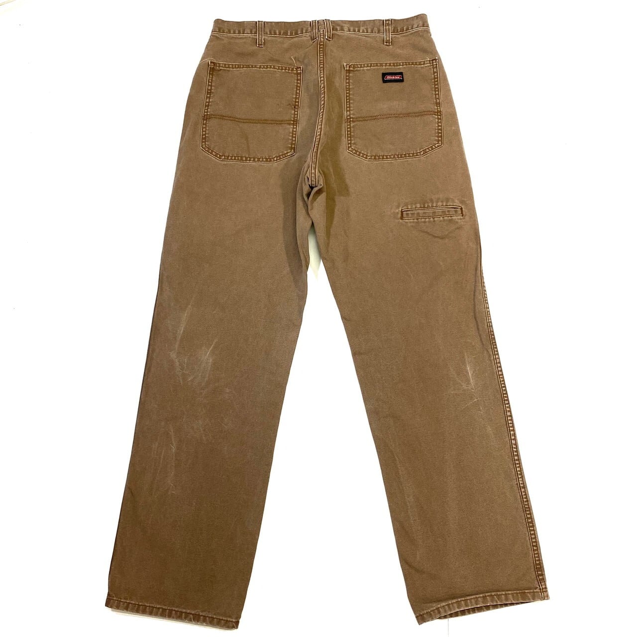 90s Dickies ディッキーズ USA製 ブラウン 茶色 W34 Dickies ディッキーズ ダック地 ワークパンツ ブラウン 茶色 メンズW34