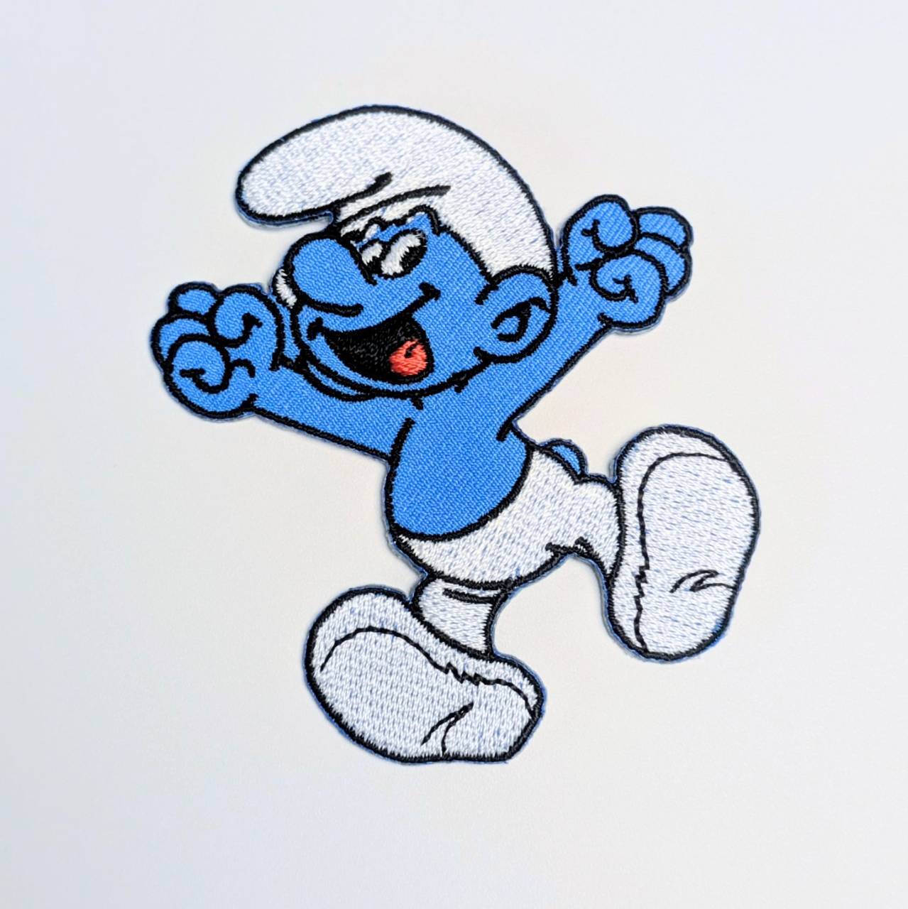 送料無料! ★刺繍アイロンワッペン★【 Smurf ( スマーフ ) 】〚アメリカン雑貨 アメトイ〛
